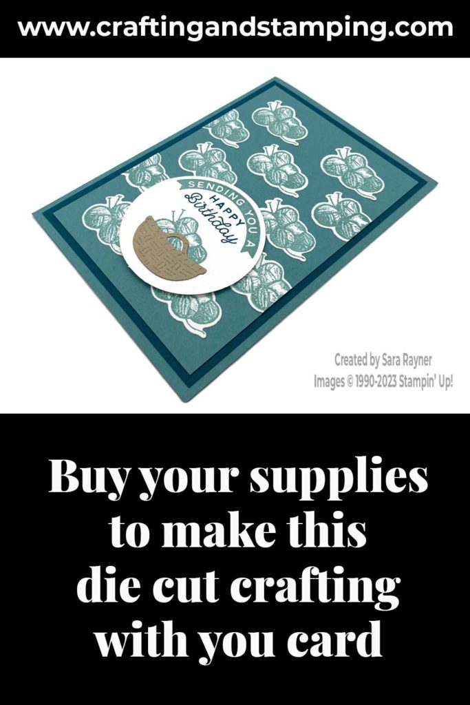 Die cut crafting with you card supply list