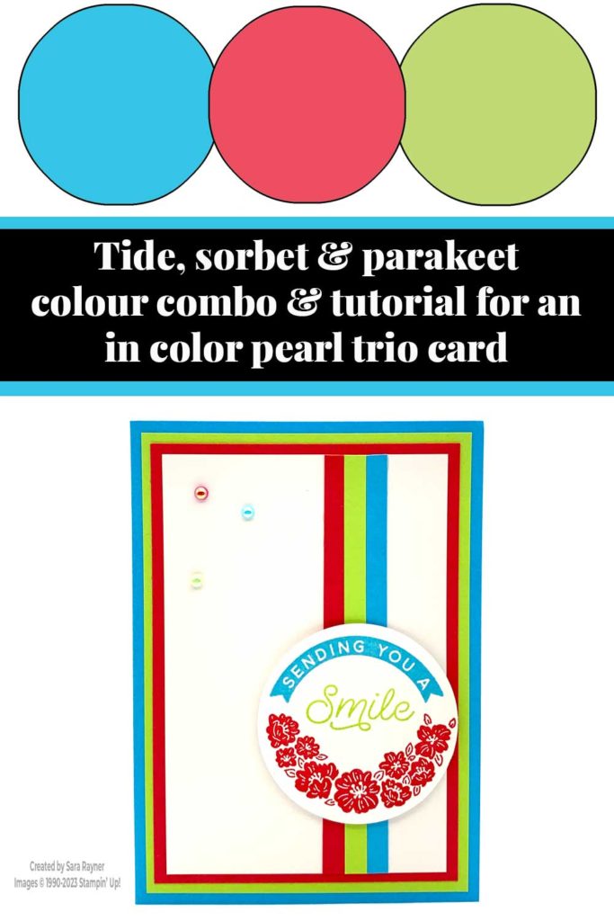 In color pearl trio card tutorial