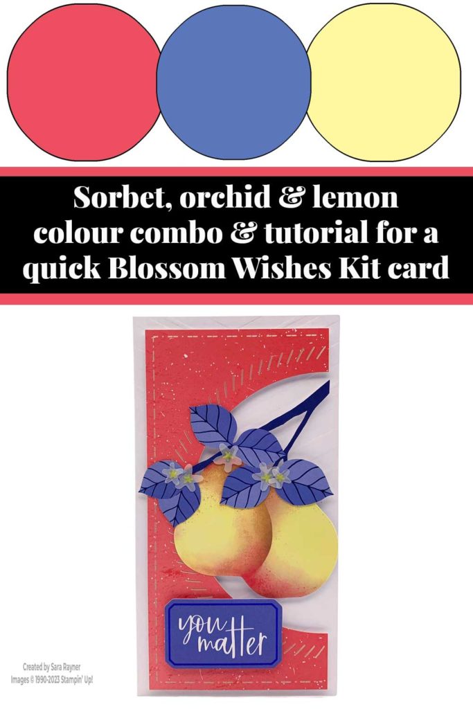 Quick Blossom Wishes Kit card tutorial