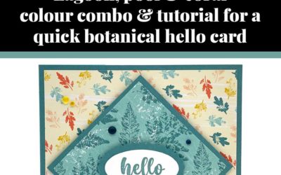 Tutorial for quick botanical card