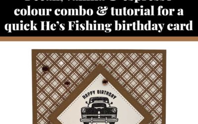 Tutorial for quick He’s Fishing birthday card