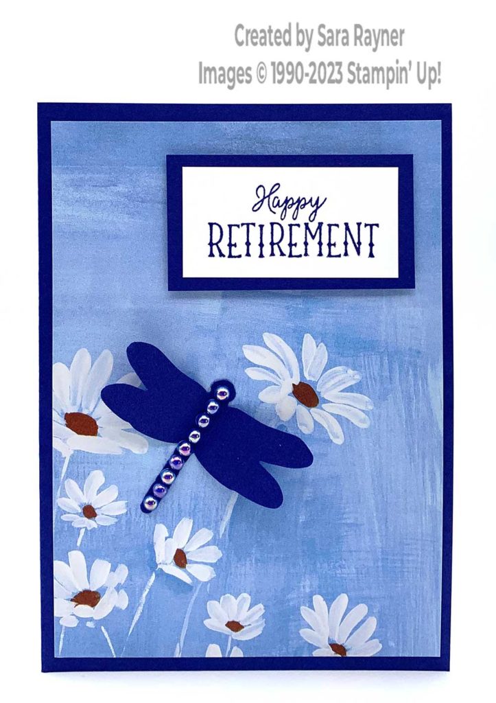 Quick in color pearls retirement card