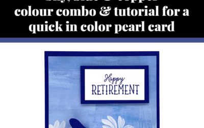 Tutorial for quick in color pearls card