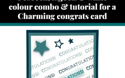 Tutorial for Charming congrats card