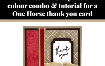 Tutorial for a One Horse thank you card