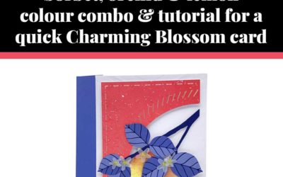 Tutorial for quick Charming Blossom thanks card
