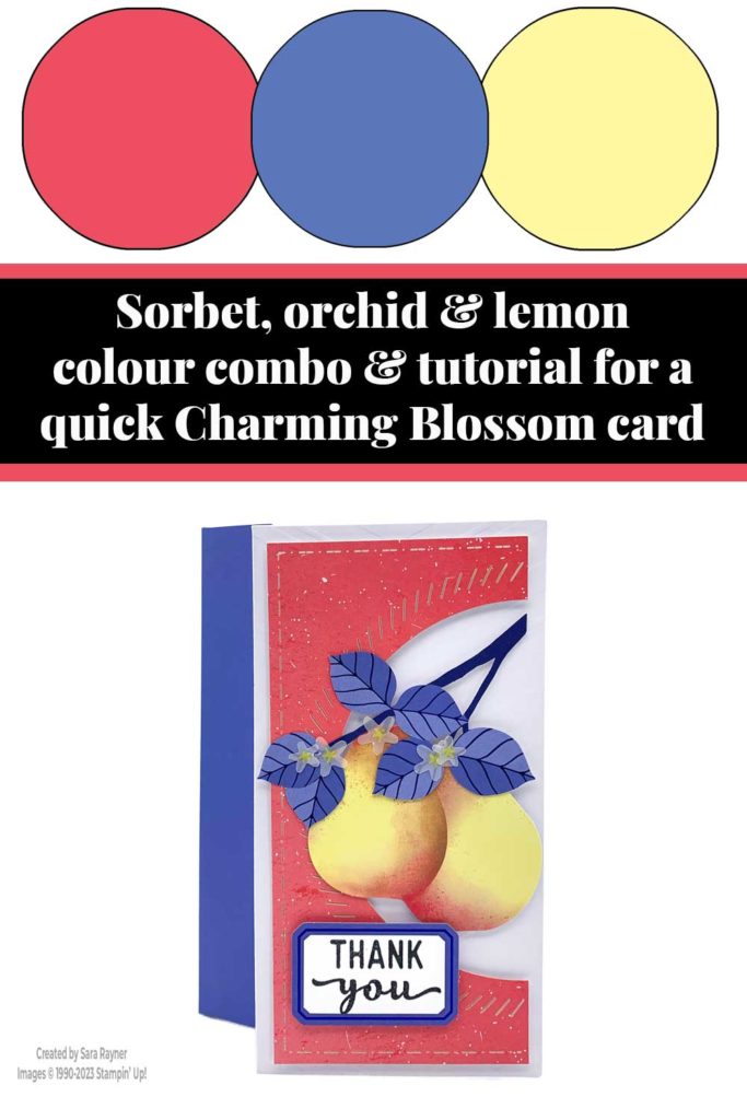 Quick Charming Blossom thanks card tutorial