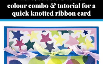 Tutorial for quick knotted ribbon birthday card
