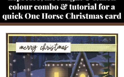 Tutorial for quick One Horse Christmas card