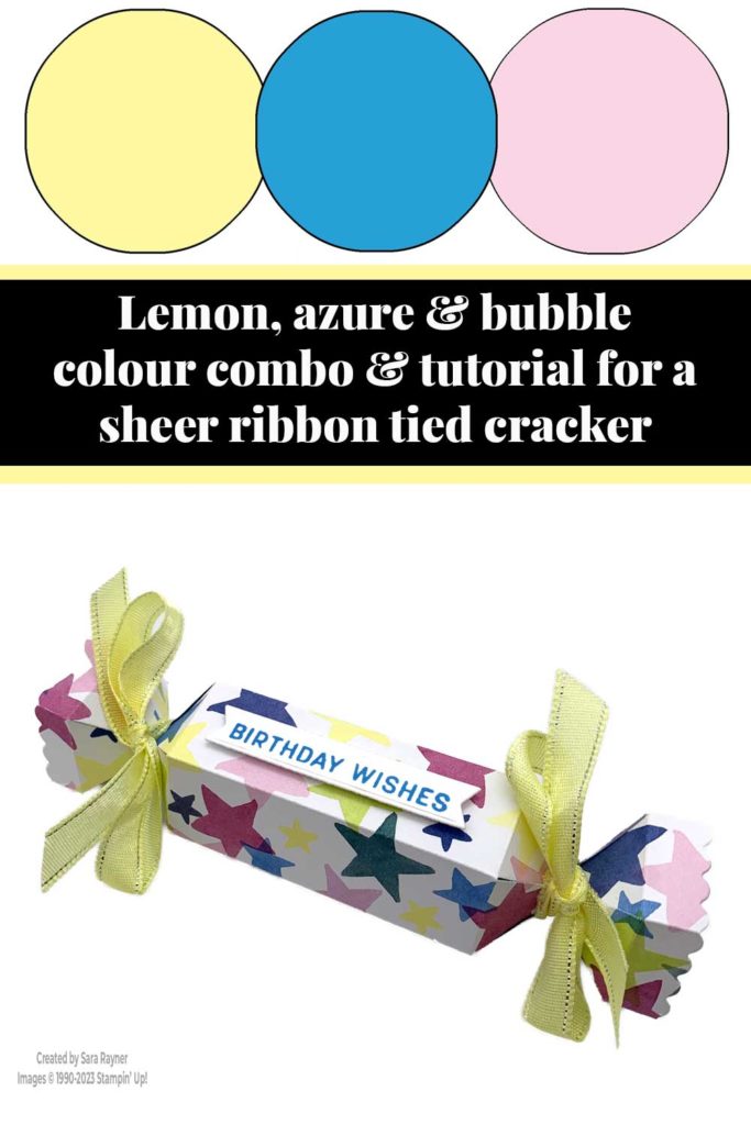 Sheer Ribbon tied cracker tutorial